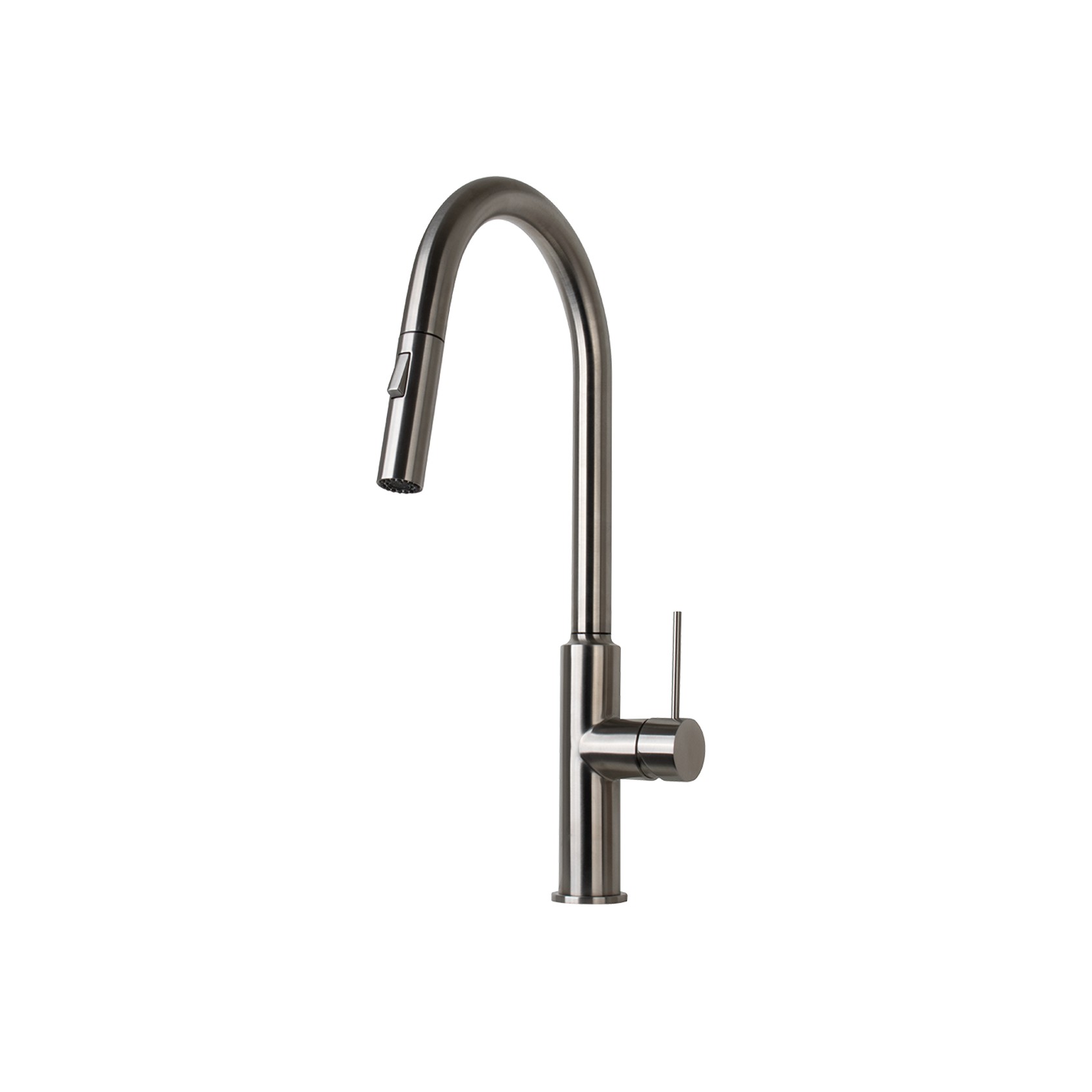 Valerno Pull Out Spray Mixer Brushed Stainless Steel gallery detail image