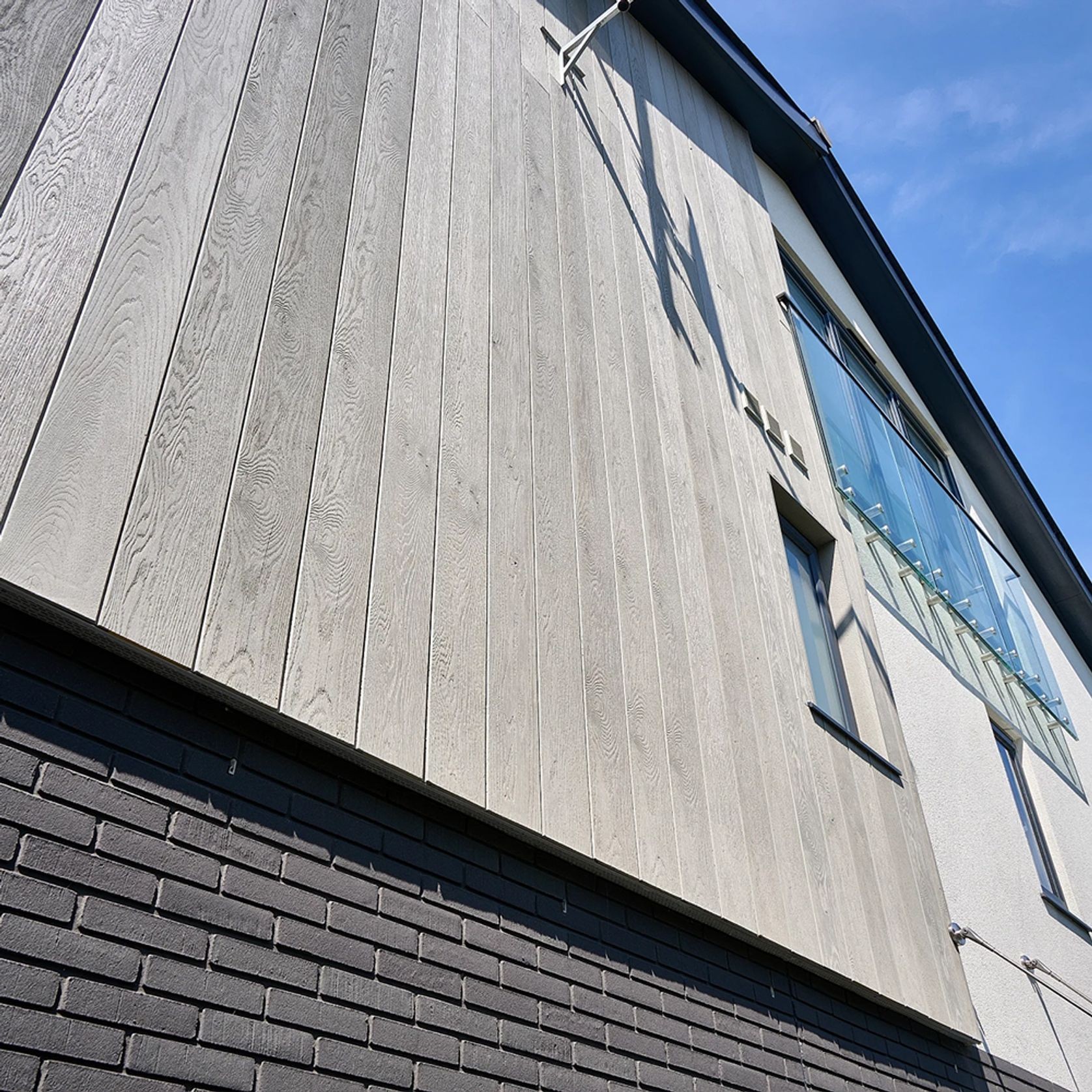 Millboard Envello Shadow Line Cladding | Smoked Oak gallery detail image