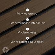 Acupanel® | Oak | Exterior Composite Slat Wall Panels gallery detail image