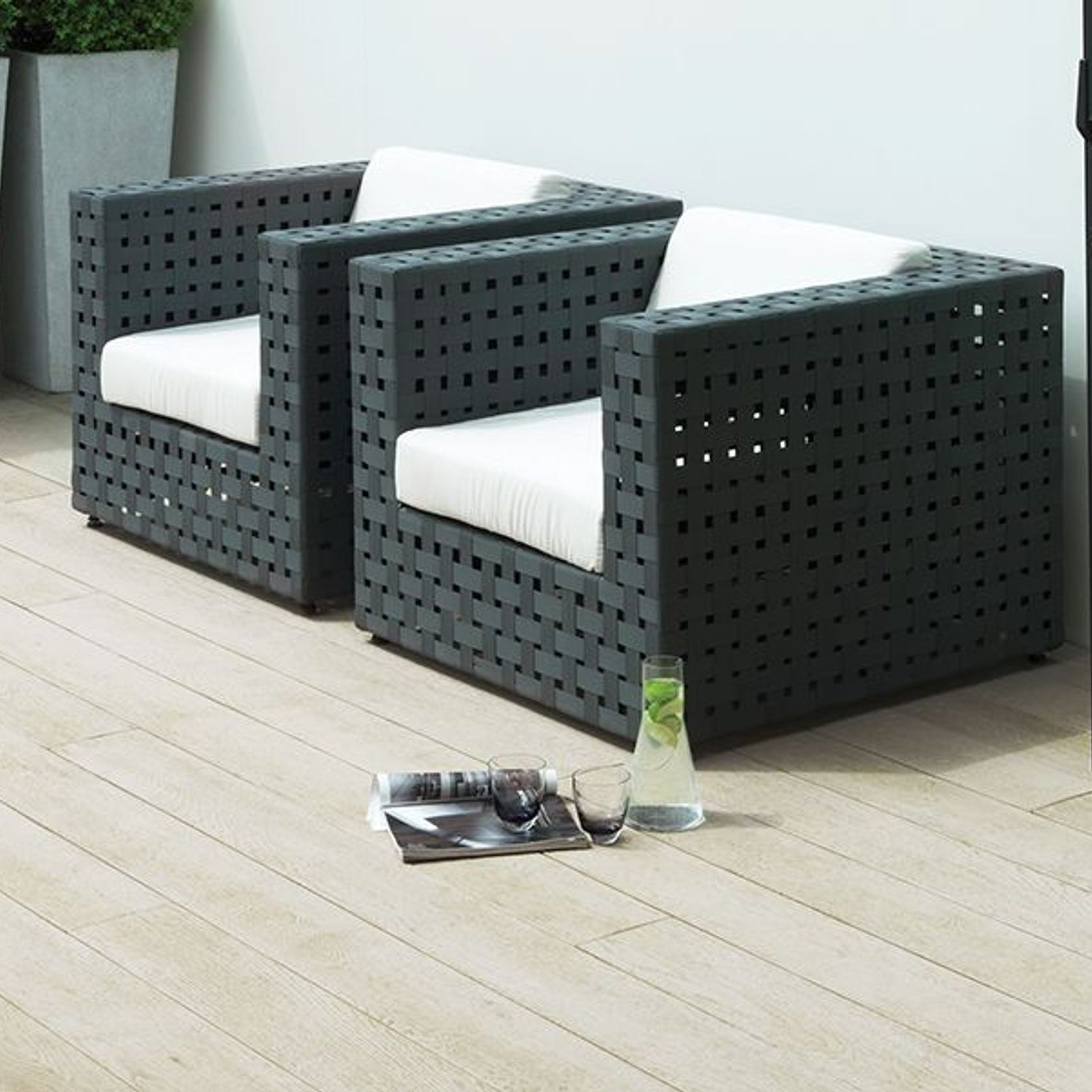 Millboard Limed Oak | Enhanced Grain Decking gallery detail image