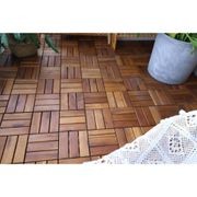 Acacia Hardwood Deck Tile 300x300x24 - pack of 10 gallery detail image
