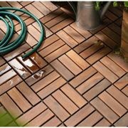 Acacia Hardwood Deck Tile 300x300x24 - pack of 10 gallery detail image