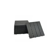 DIY Decking Tiles Black 300*300*20 - Pack of 10 gallery detail image
