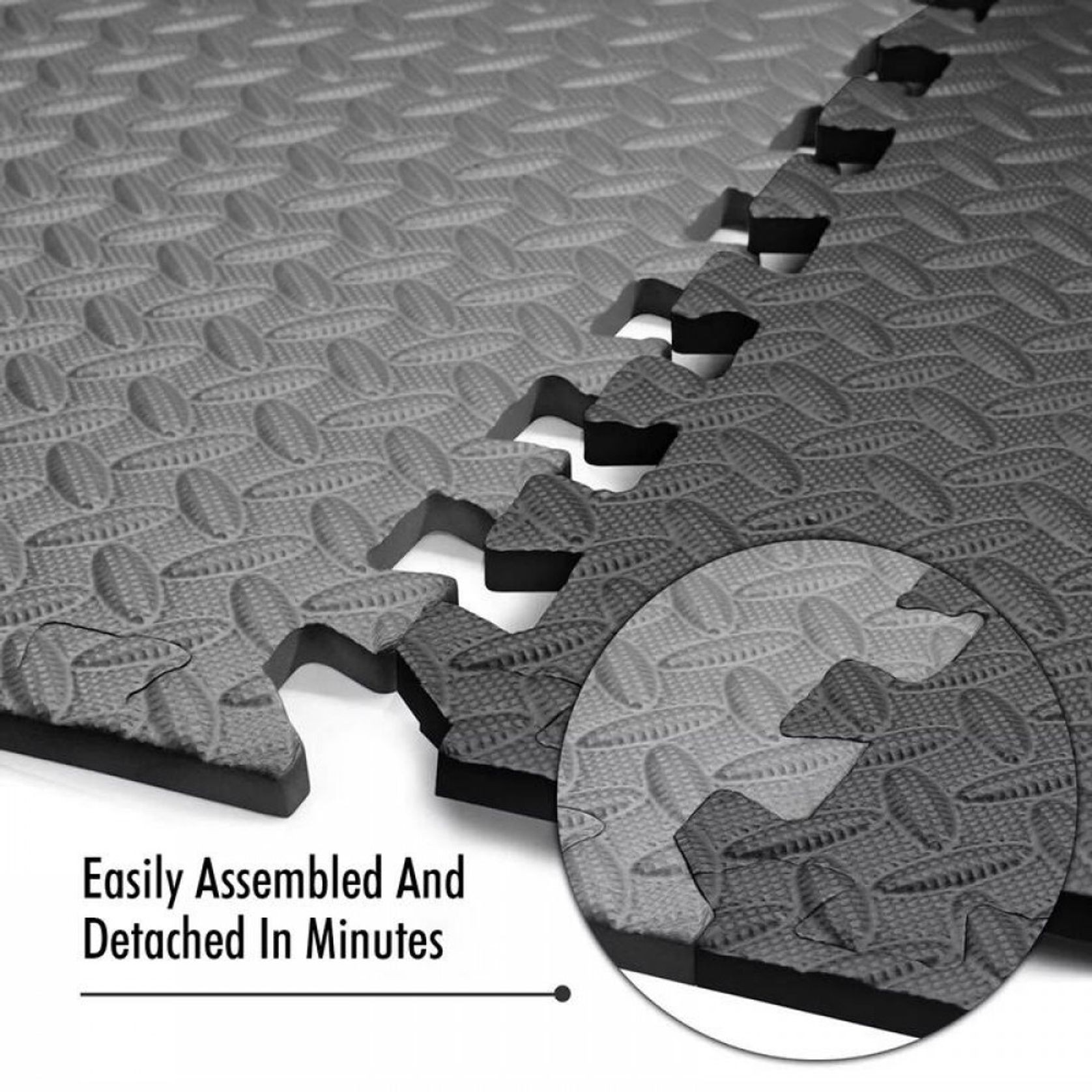 Foam Tiles Protective Flooring Gym Mat - 12Tiles gallery detail image