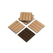 DIY Decking Tiles Teak 300*300*20 - Pack of 10 gallery detail image