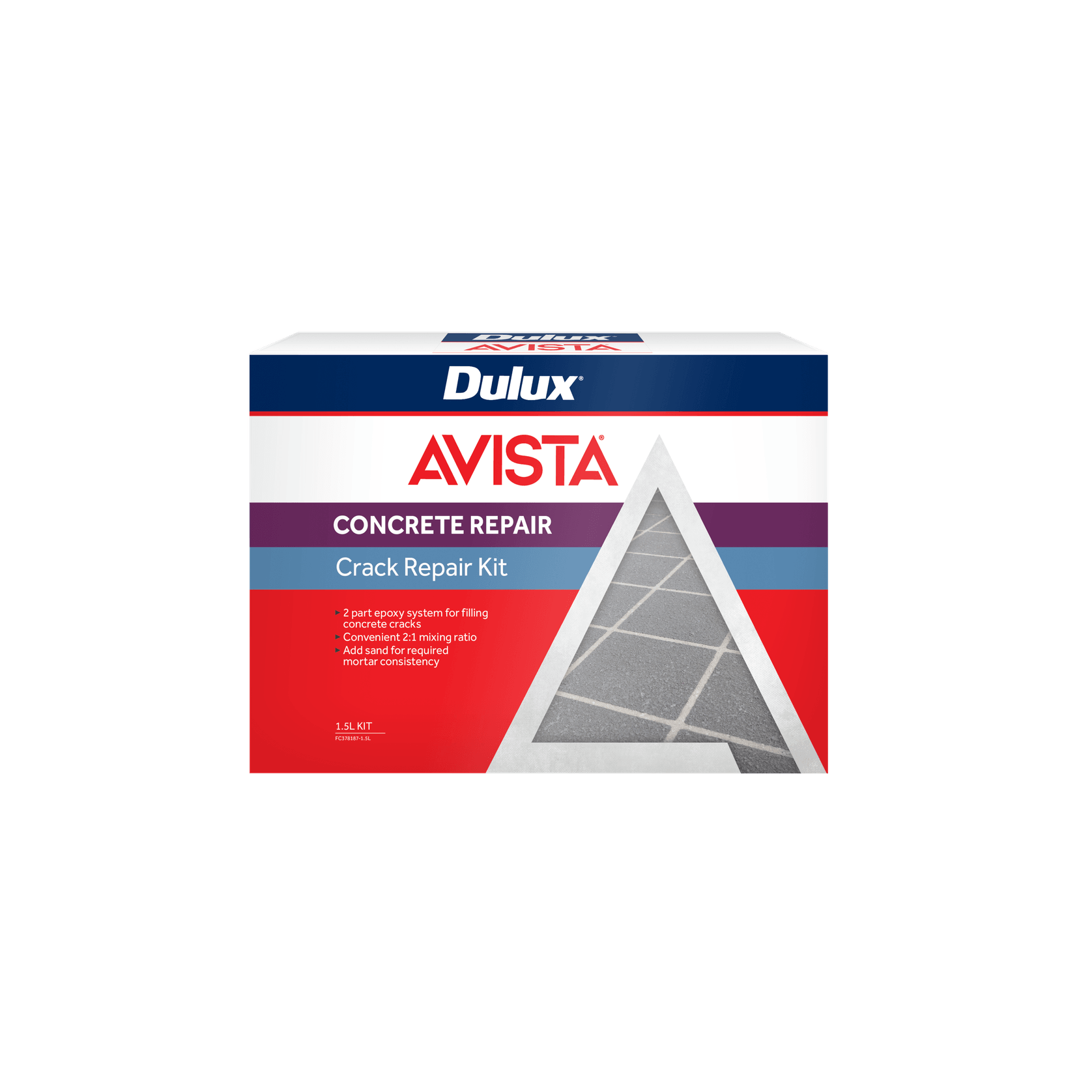 Dulux Avista Epoxy Concrete Crack Repair Kit gallery detail image