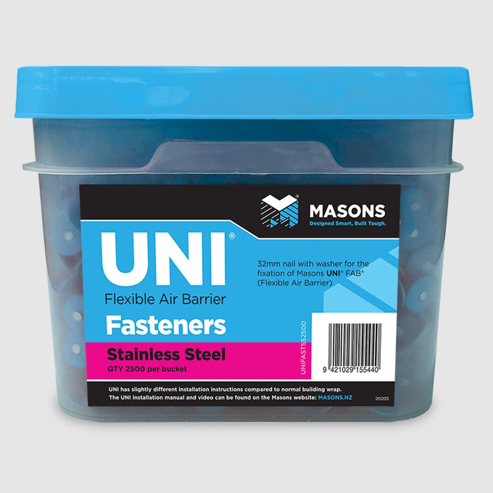 Masons UNI Fasteners Galv Nail and Washers gallery detail image