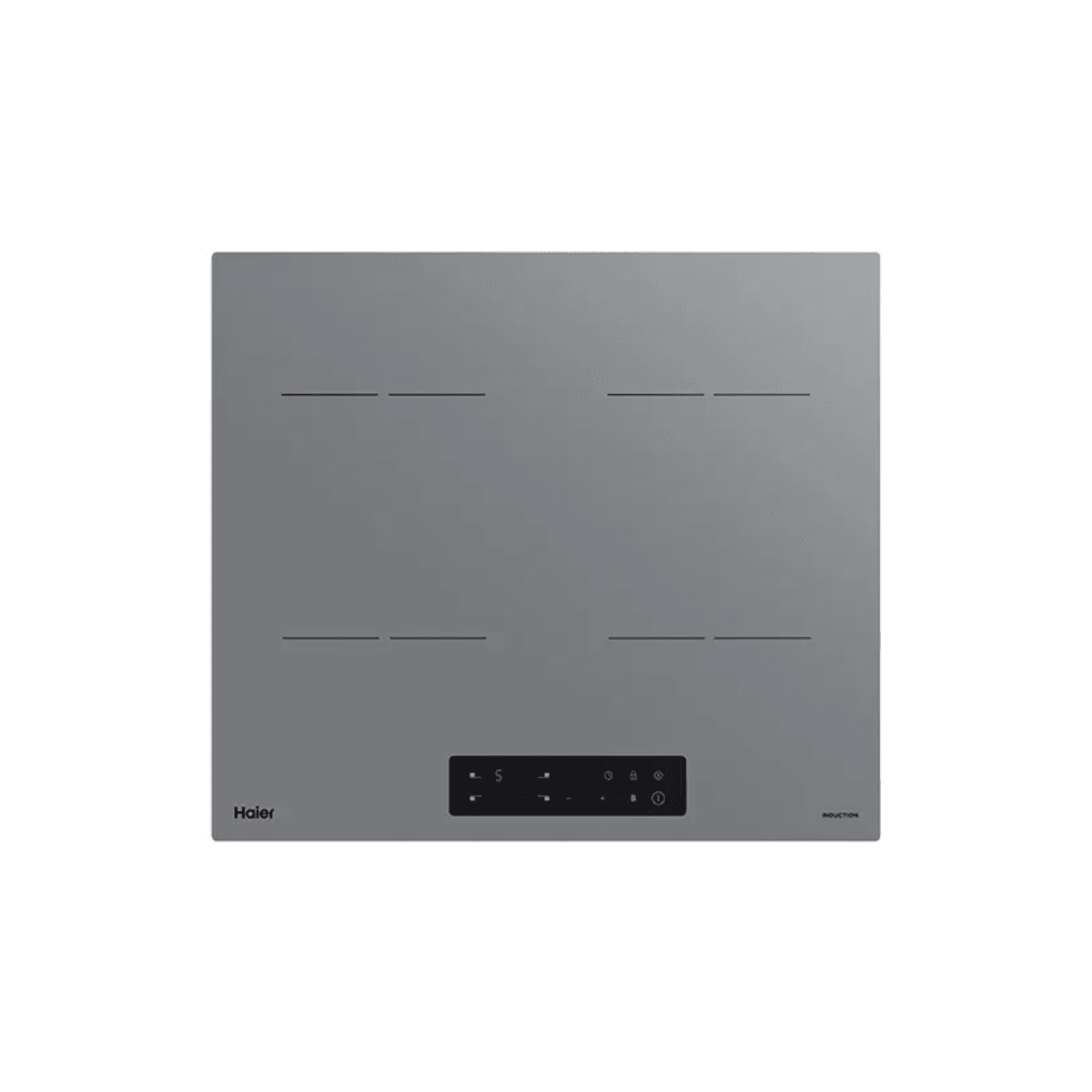60cm Induction Cooktop with 4 Zones - Grey Glass gallery detail image