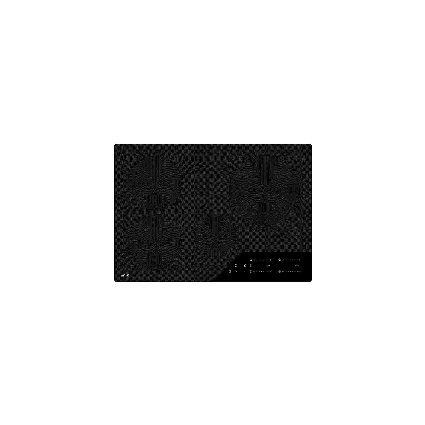 Wolf Contemporary Induction Cooktop 76cm ICBCI30460CB gallery detail image