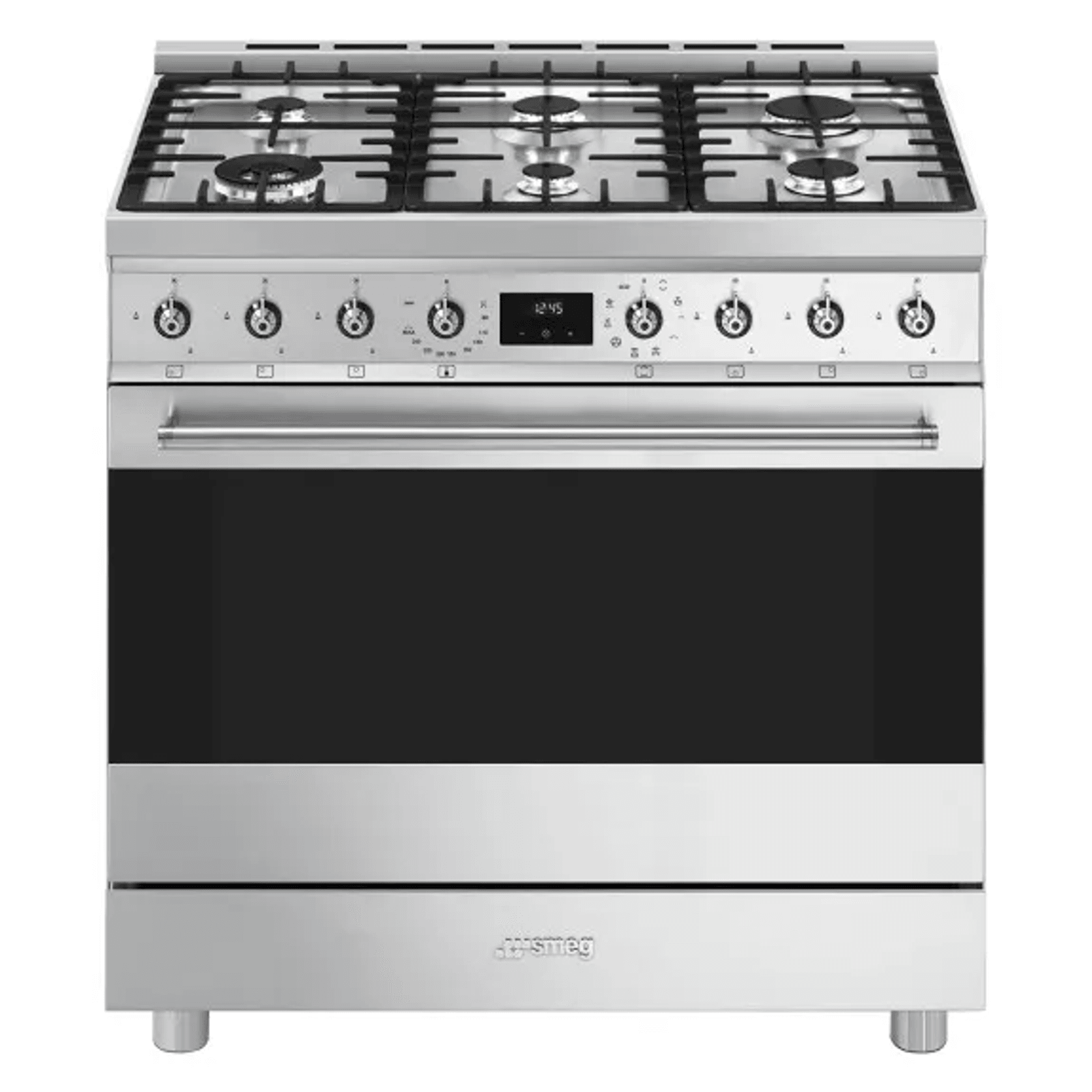 Freestanding Dual Fuel Cooker - Stainless Steel 90cm gallery detail image