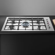 F&P Gas on Steel Cooktop, 90cm, Flush Fit, LPG gallery detail image
