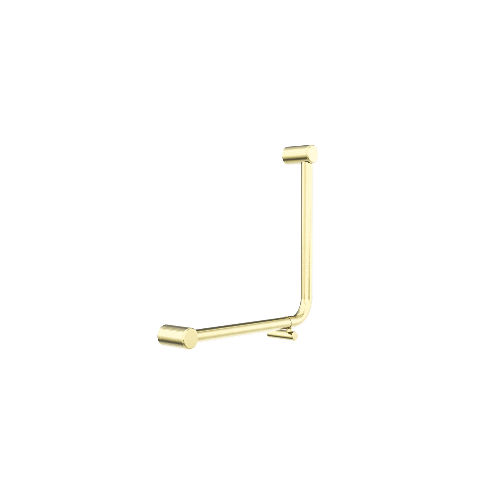 Mecca Care 32mm Ambulant 90 Degree Bent Tube Grab Rail 450X450mm Brushed Gold gallery detail image