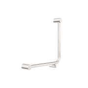 Mecca Care 32mm Ambulant 90 Degree Bent Tube Grab Rail 450X450mm Brushed Nickel gallery detail image