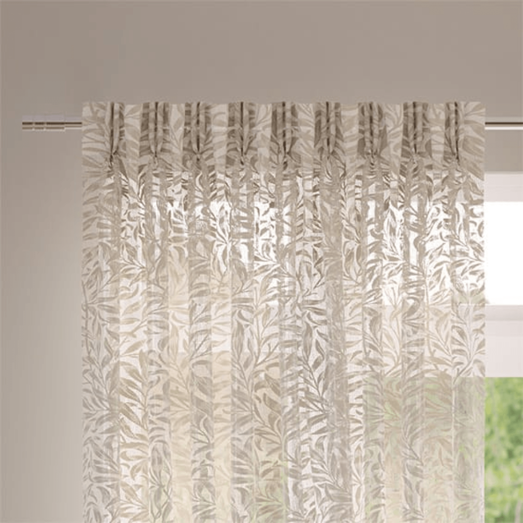 William Morris Willow Bough Sheer Linen | Curtains gallery detail image