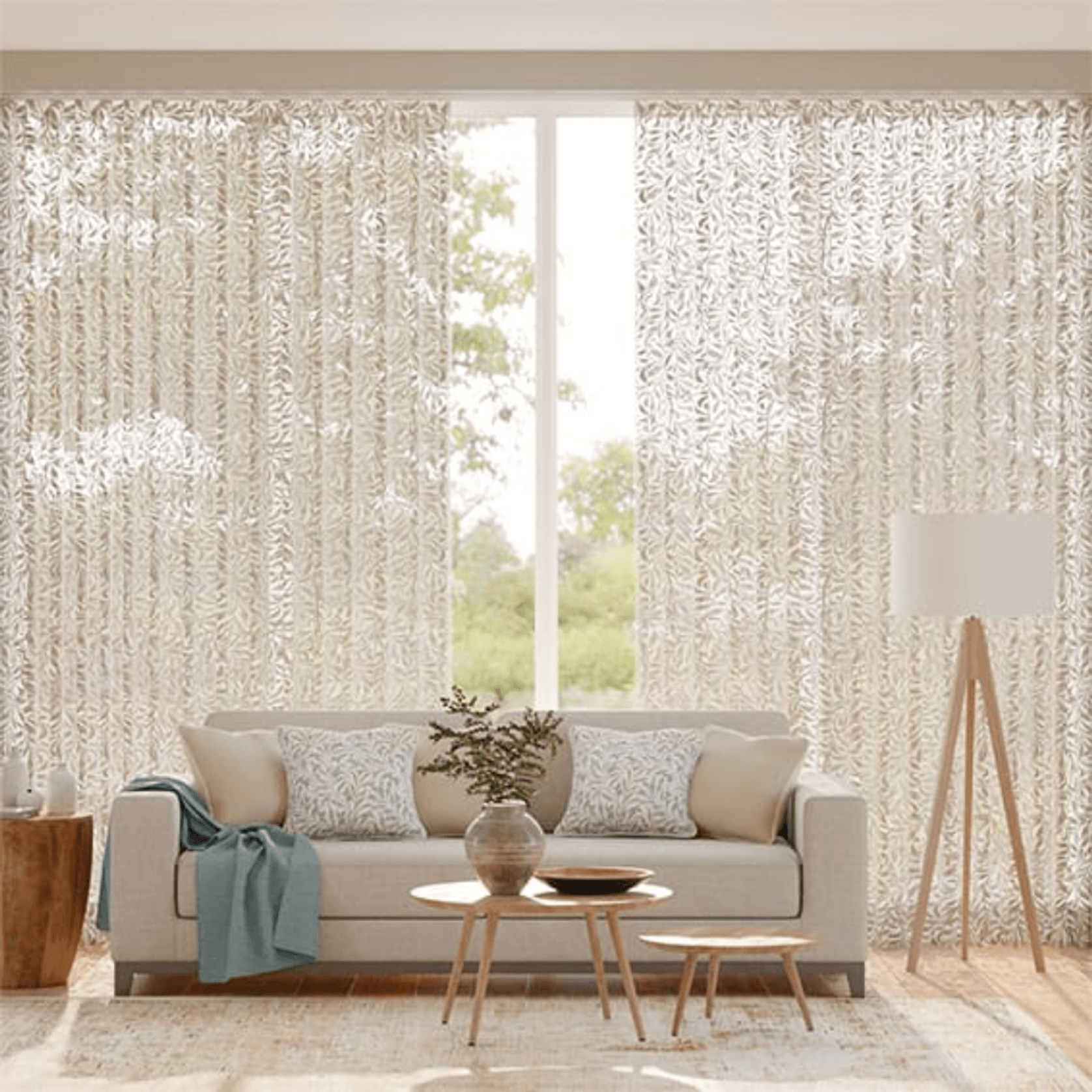 William Morris Willow Bough Sheer Linen | Curtains gallery detail image