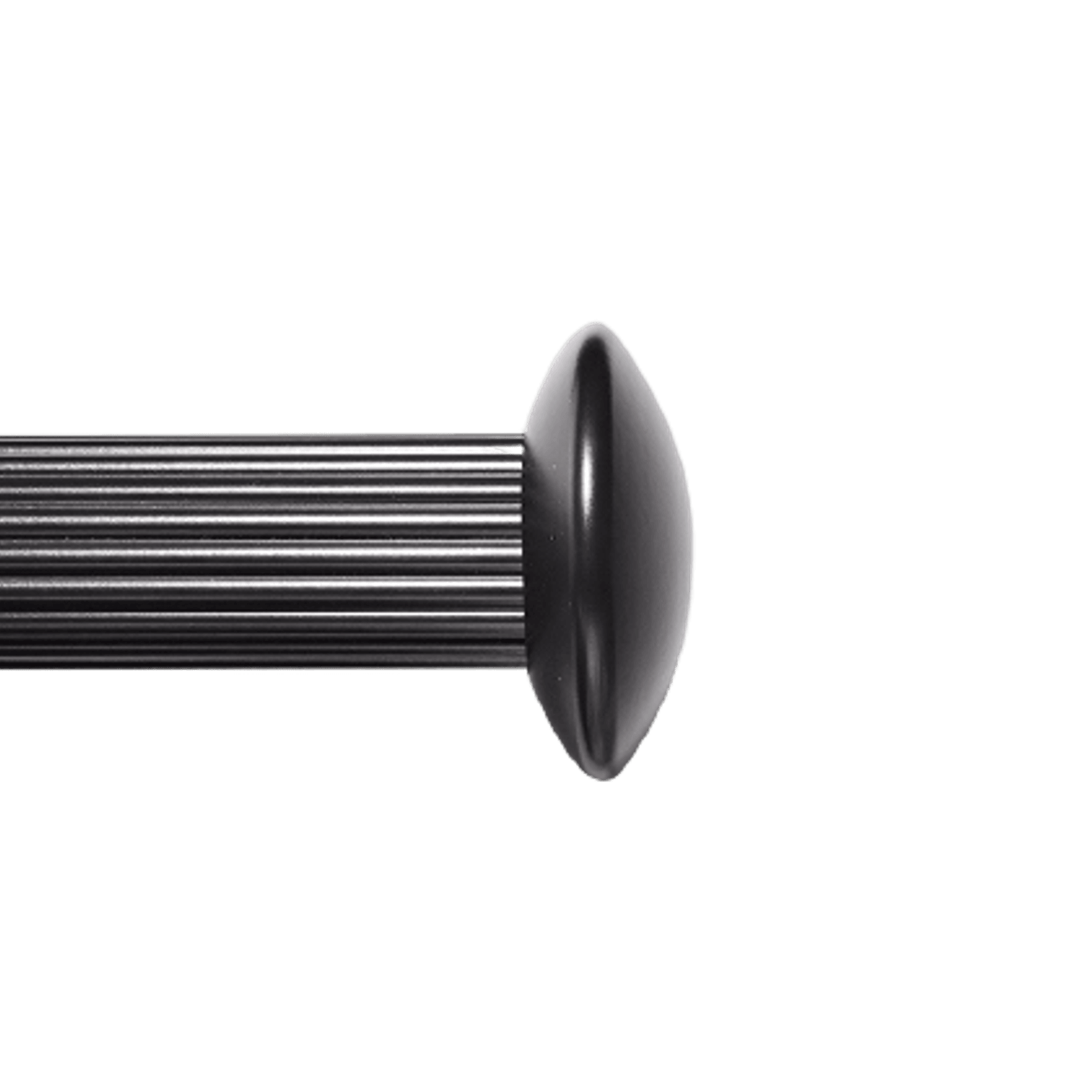 Disc Finial 40mm Reeded Rod gallery detail image