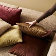 Weave Home Ava Velvet Cushion - Burnish | 50 x 50cm gallery detail image
