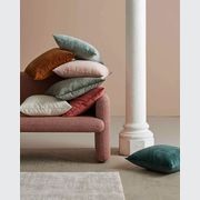 Weave Home Ava Velvet Cushion - Blush | 50 x 50cm gallery detail image