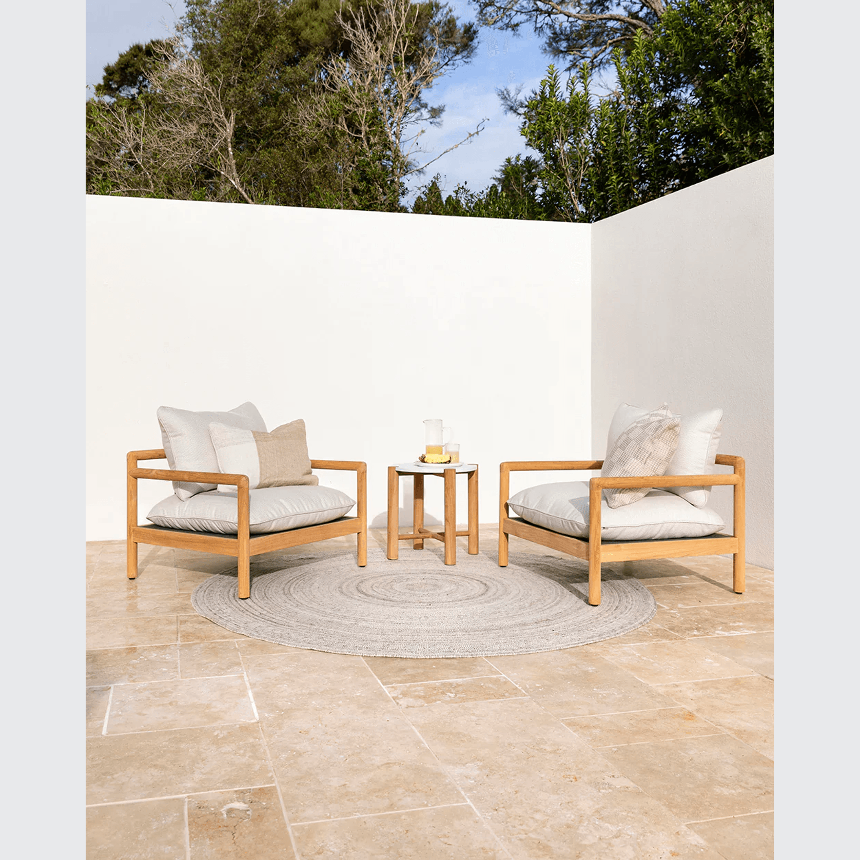 Baya Finn In & Outdoor Cushion - Almond | Lumbar gallery detail image