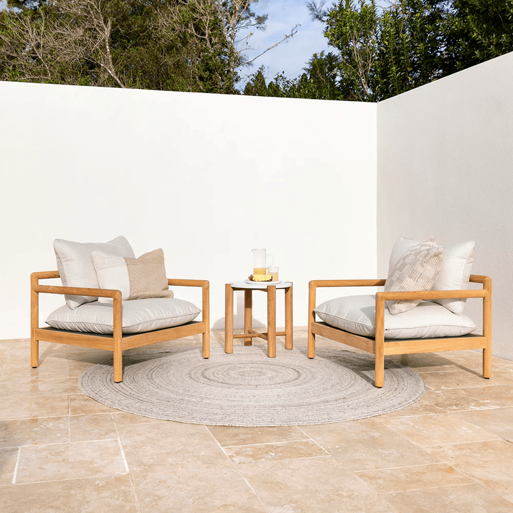 Baya Finn In & Outdoor Cushion - Almond | Lumbar gallery detail image