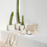 Baya Finn In & Outdoor Cushion - Almond | Lumbar gallery detail image