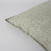 Baya Arcadia Handwoven Linen Cushion - Sage | Lumbar gallery detail image
