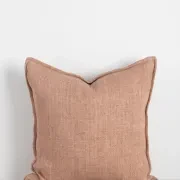 Baya Flaxmill Handwoven Linen Cushion - Clay | Two Sizes gallery detail image