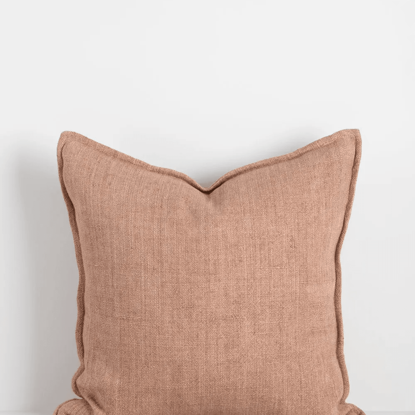 Baya Flaxmill Handwoven Linen Cushion - Clay | Two Sizes gallery detail image