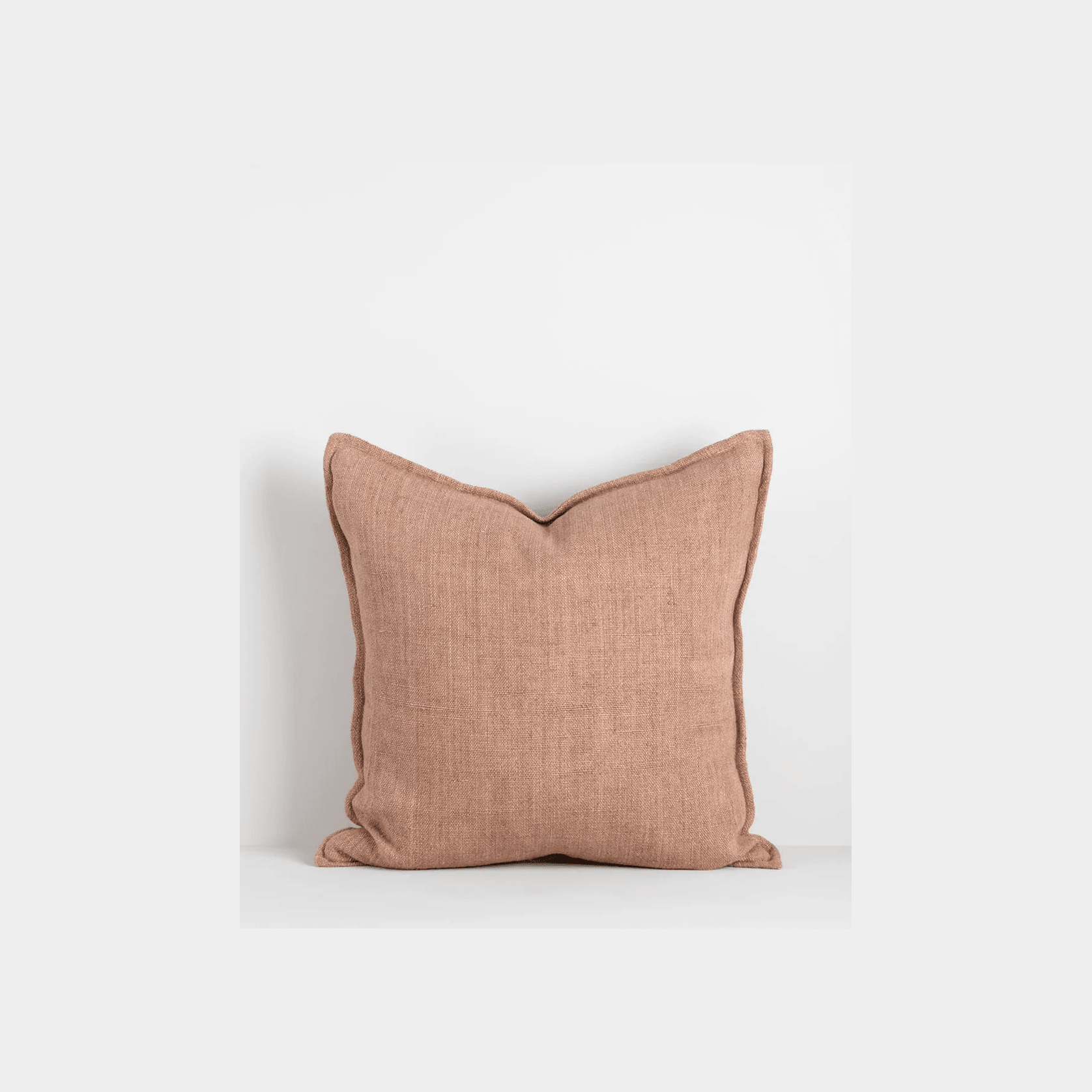 Baya Flaxmill Handwoven Linen Cushion - Clay | Two Sizes gallery detail image