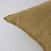 Baya Flaxmill Handwoven Linen Cushion - Fenugreek | Two Sizes gallery detail image