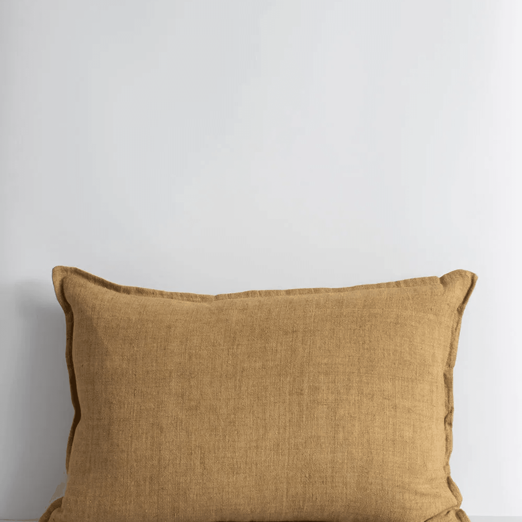 Baya Arcadia Handwoven Linen Cushion - Cumin | Lumbar gallery detail image