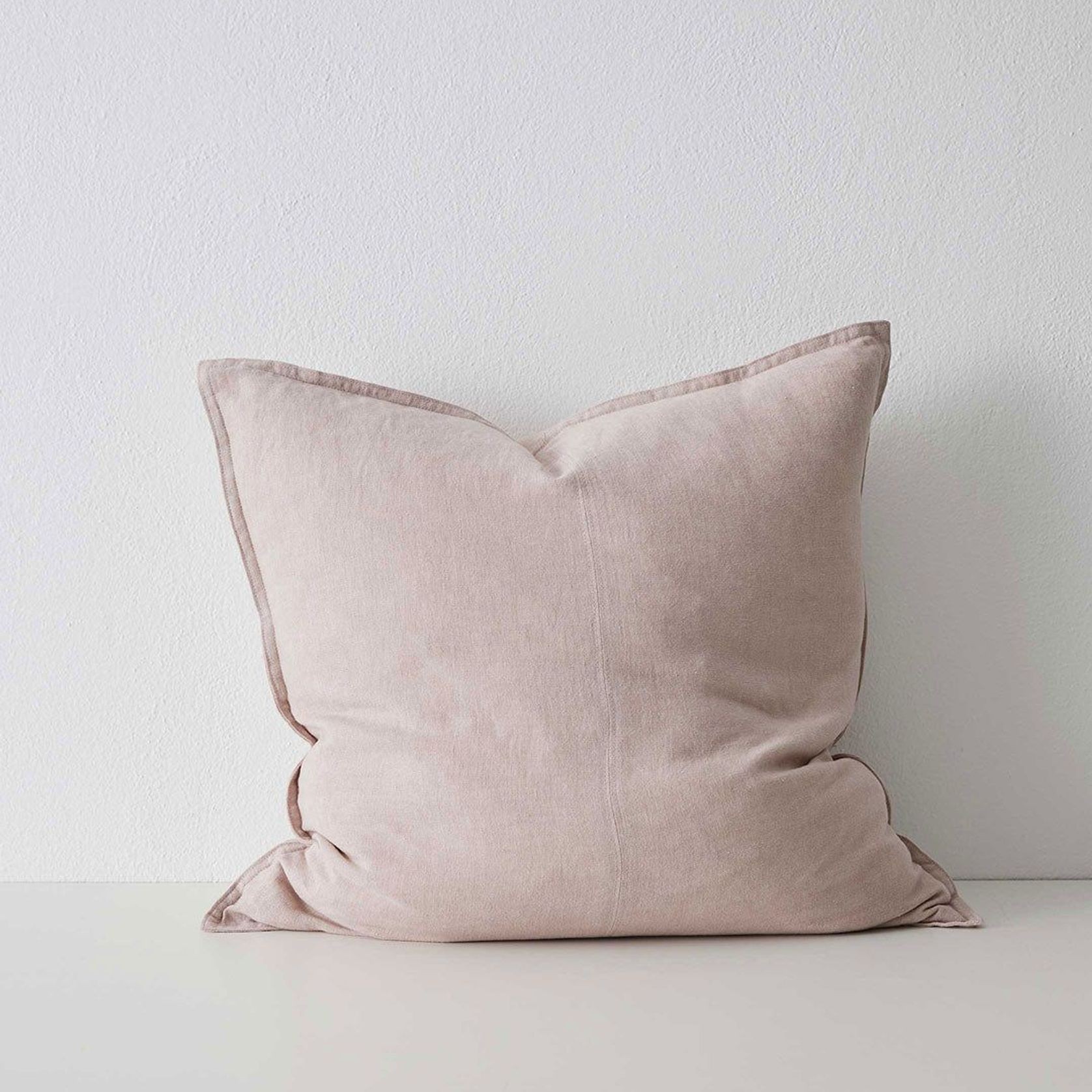 Weave Home European Linen Como Cushion - Blush | Three Sizes gallery detail image