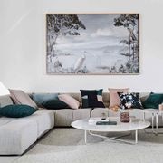 Weave Home European Linen Como Cushion - Mineral | Three Sizes gallery detail image