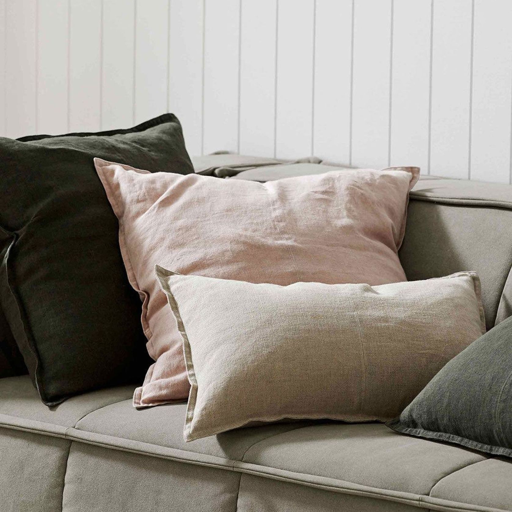 Weave Home European Linen Como Cushion - Linen | Three Sizes gallery detail image