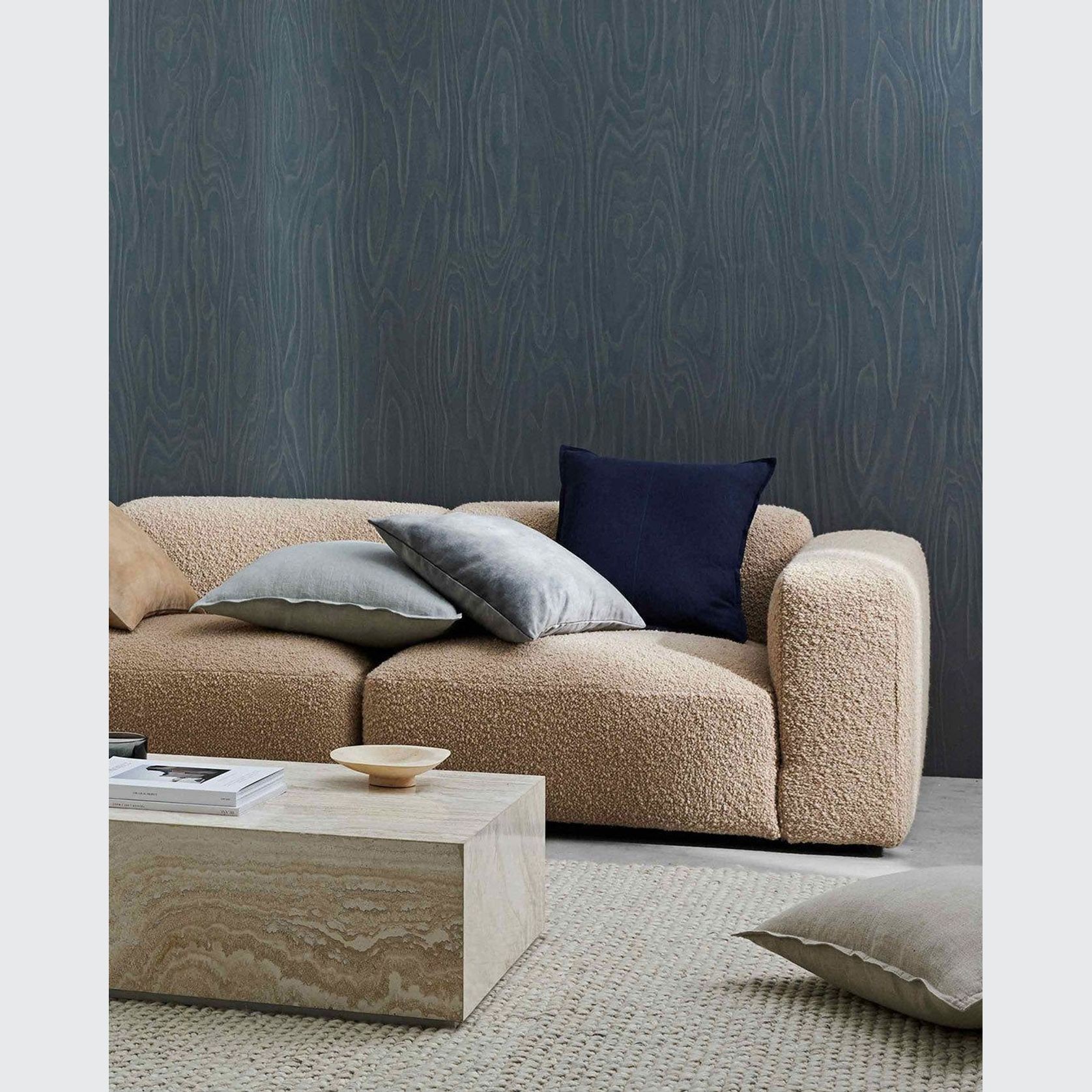 Weave Home European Linen Como Cushion - Ocean | Three Sizes gallery detail image