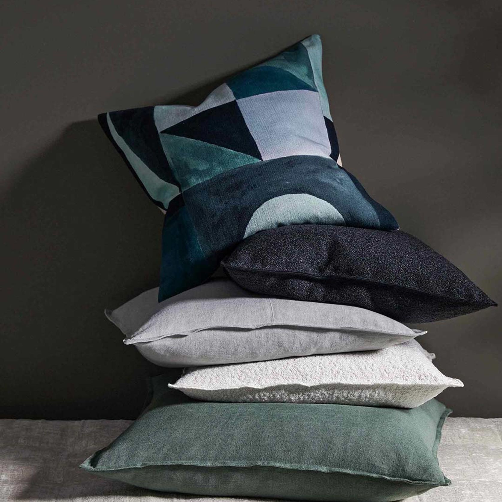 Weave Home European Linen Como Cushion Cover - Juniper | Three sizes gallery detail image