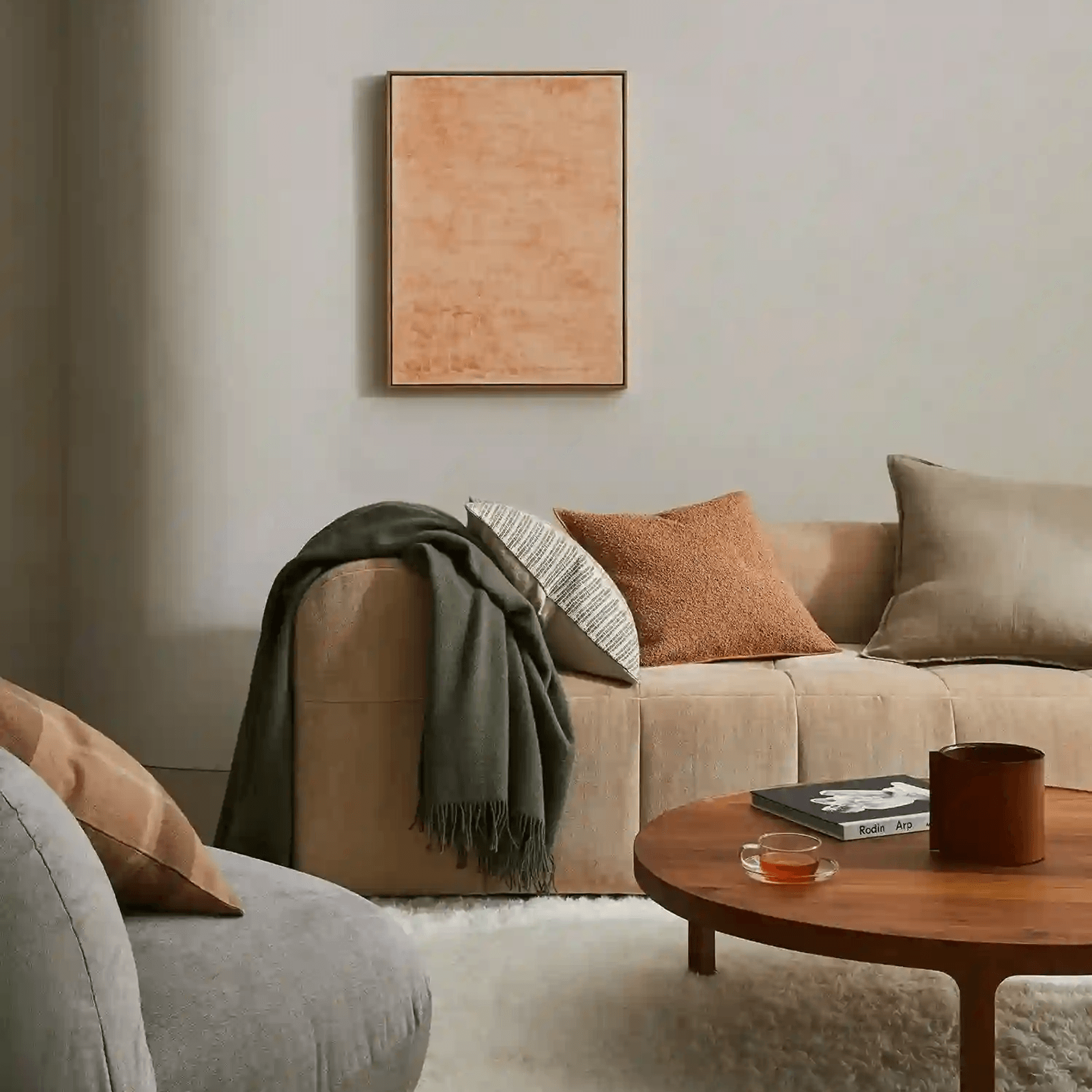 Weave Home Alberto Boucle Cushion - Copper | 50 x 50cm gallery detail image