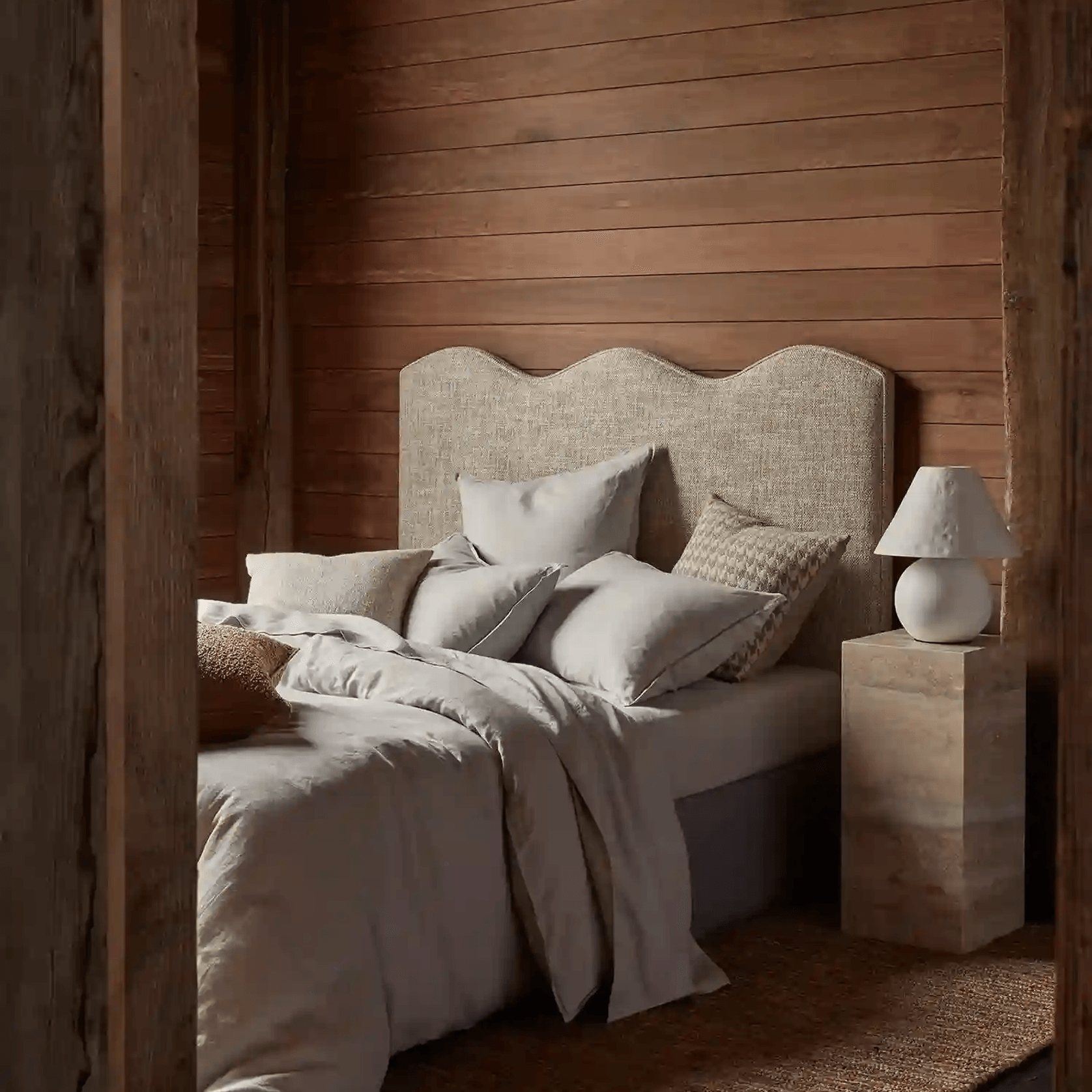 Weave Home Alberto Boucle Cushion - Copper | 50 x 50cm gallery detail image