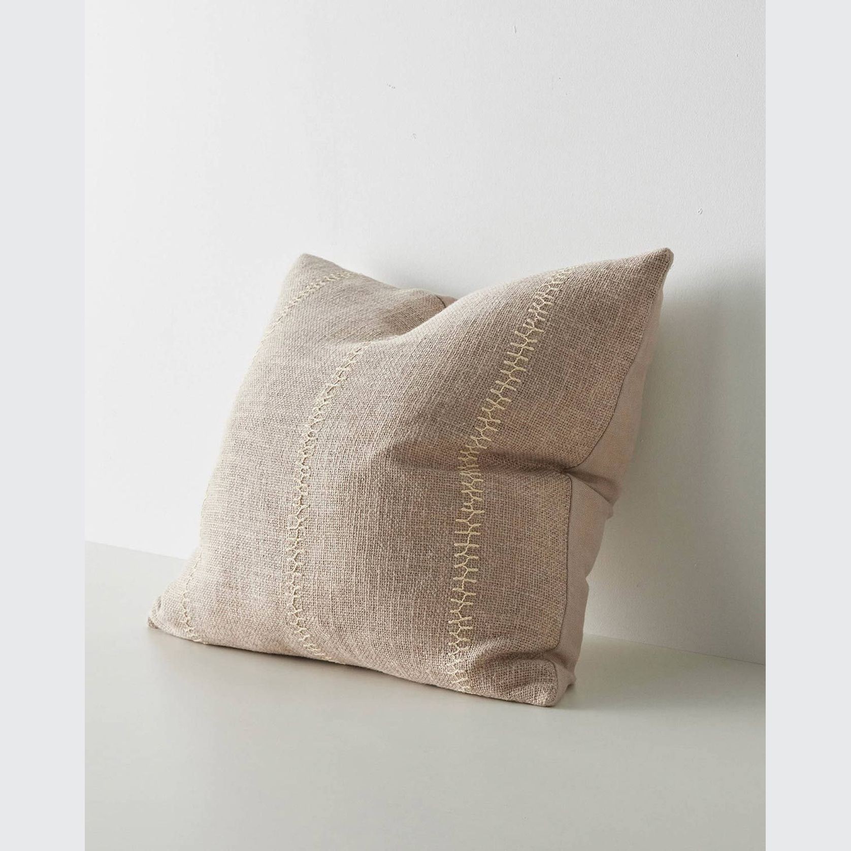 Weave Home Maddalena Cushion - Oatmeal | Two Sizes gallery detail image