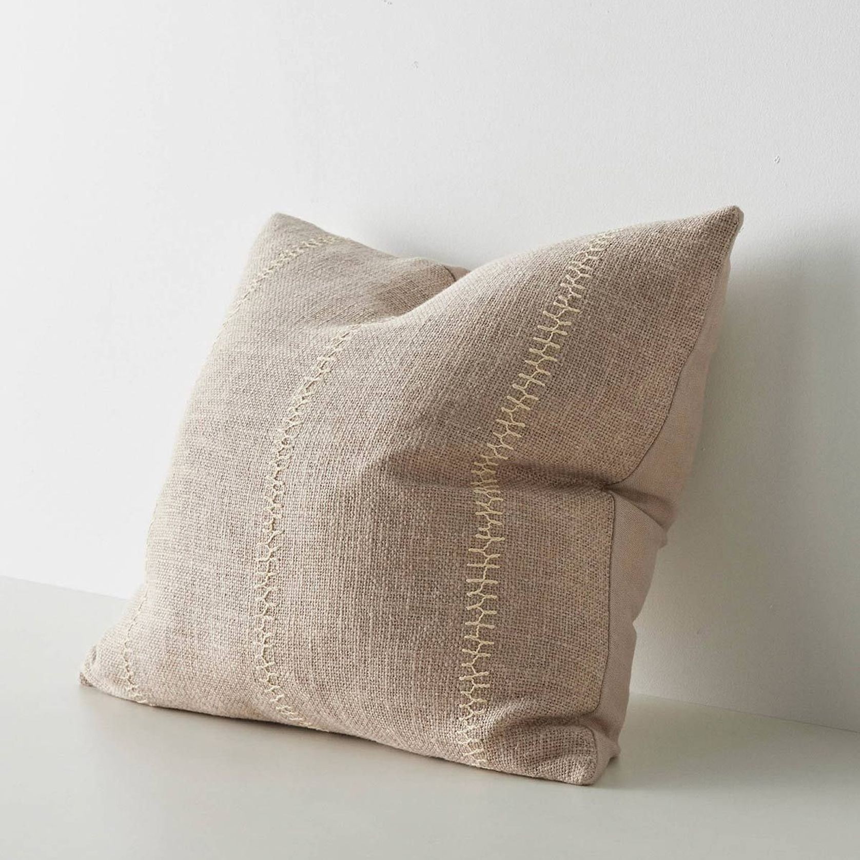 Weave Home Maddalena Cushion - Oatmeal | Two Sizes gallery detail image