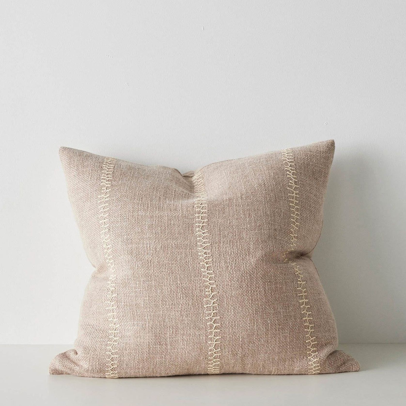 Weave Home Maddalena Cushion - Oatmeal | Two Sizes gallery detail image