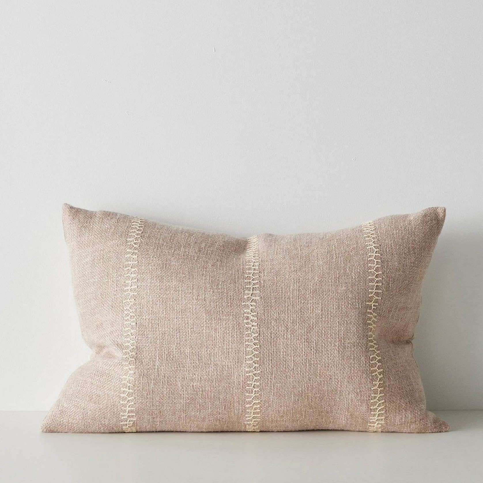 Weave Home Maddalena Cushion - Oatmeal | Two Sizes gallery detail image