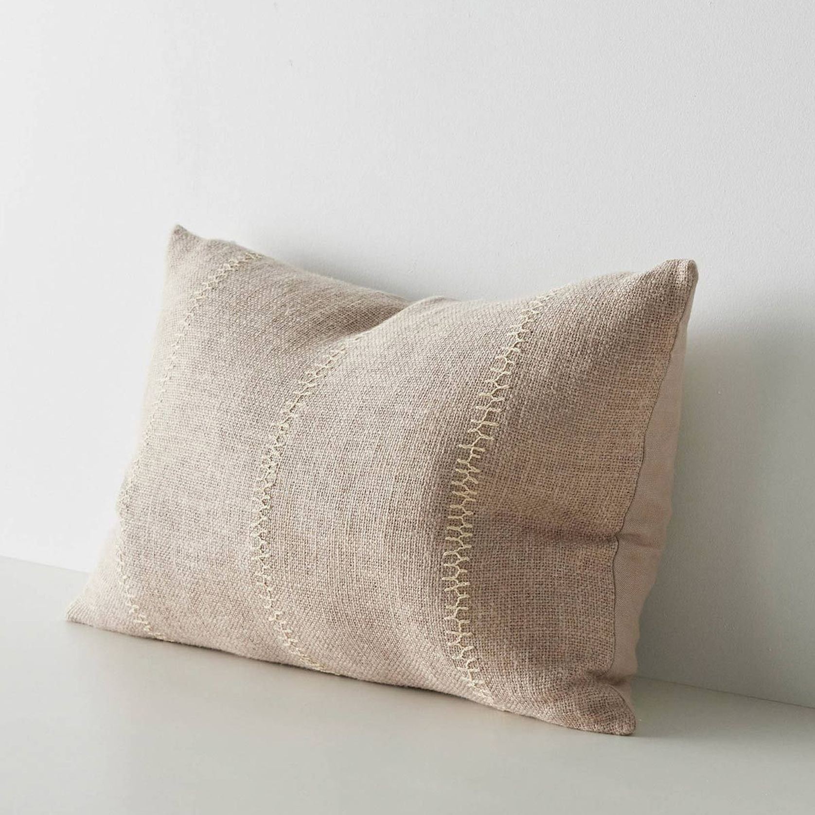 Weave Home Maddalena Cushion - Oatmeal | Two Sizes gallery detail image