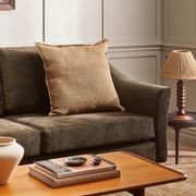 Baya Flaxmill Handwoven Linen Cushion - Fenugreek | Two Sizes gallery detail image