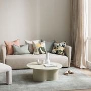 Baya Arcadia Handwoven Linen Cushion - Sage | Lumbar gallery detail image