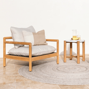 Baya Finn In & Outdoor Cushion - Almond | Lumbar gallery detail image