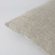 Baya Sandridge Cushion - Linen/Black | 100% Linen gallery detail image