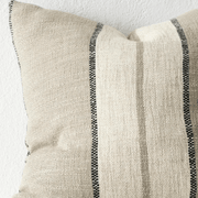 Weave Home Ottavio Cushion - Natural | Textured Stripe gallery detail image