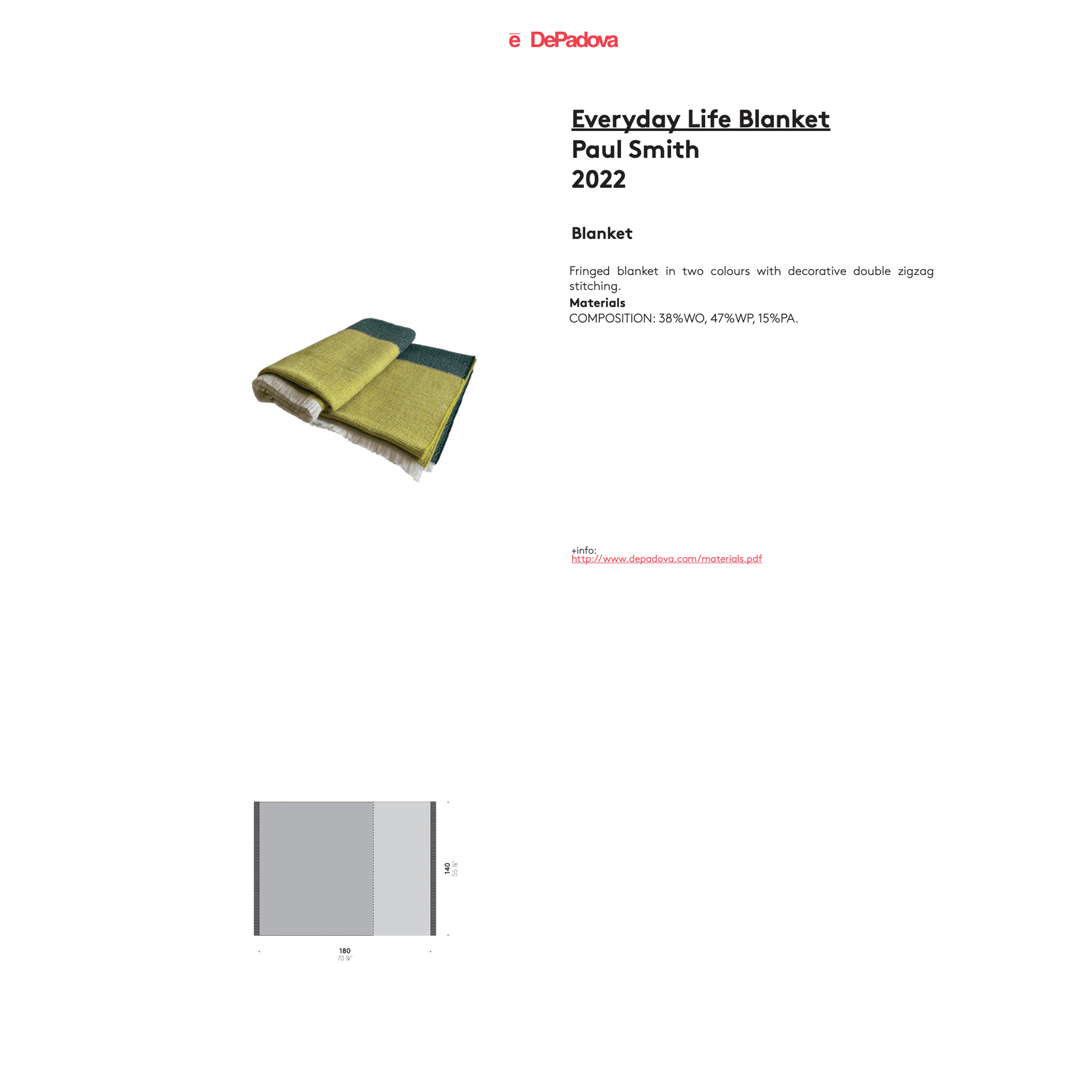 Everyday Life Blanket by DePadova gallery detail image