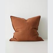 Weave Home European Linen Como Cushion - Tobacco | Three Sizes gallery detail image